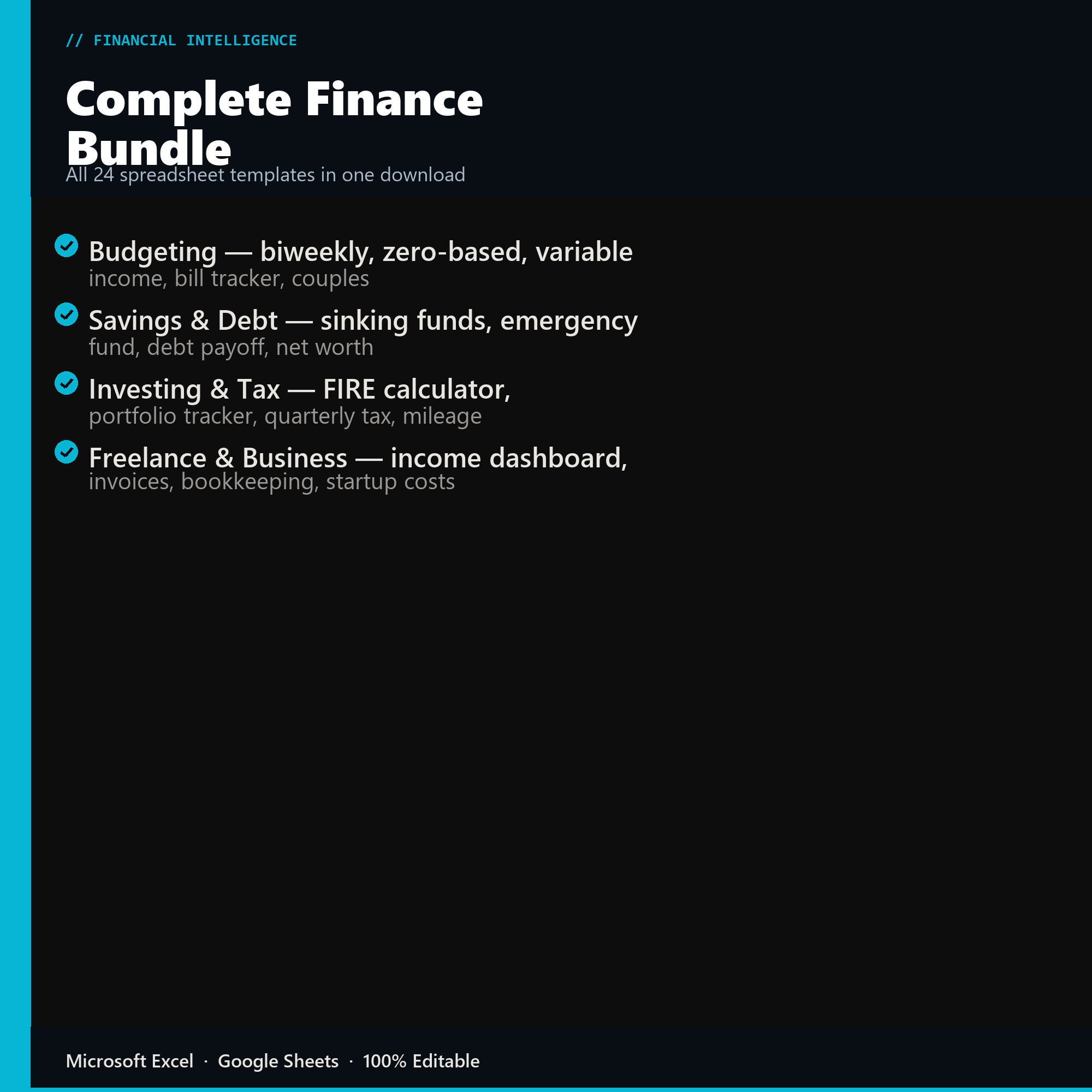 Complete Finance Bundle features overview