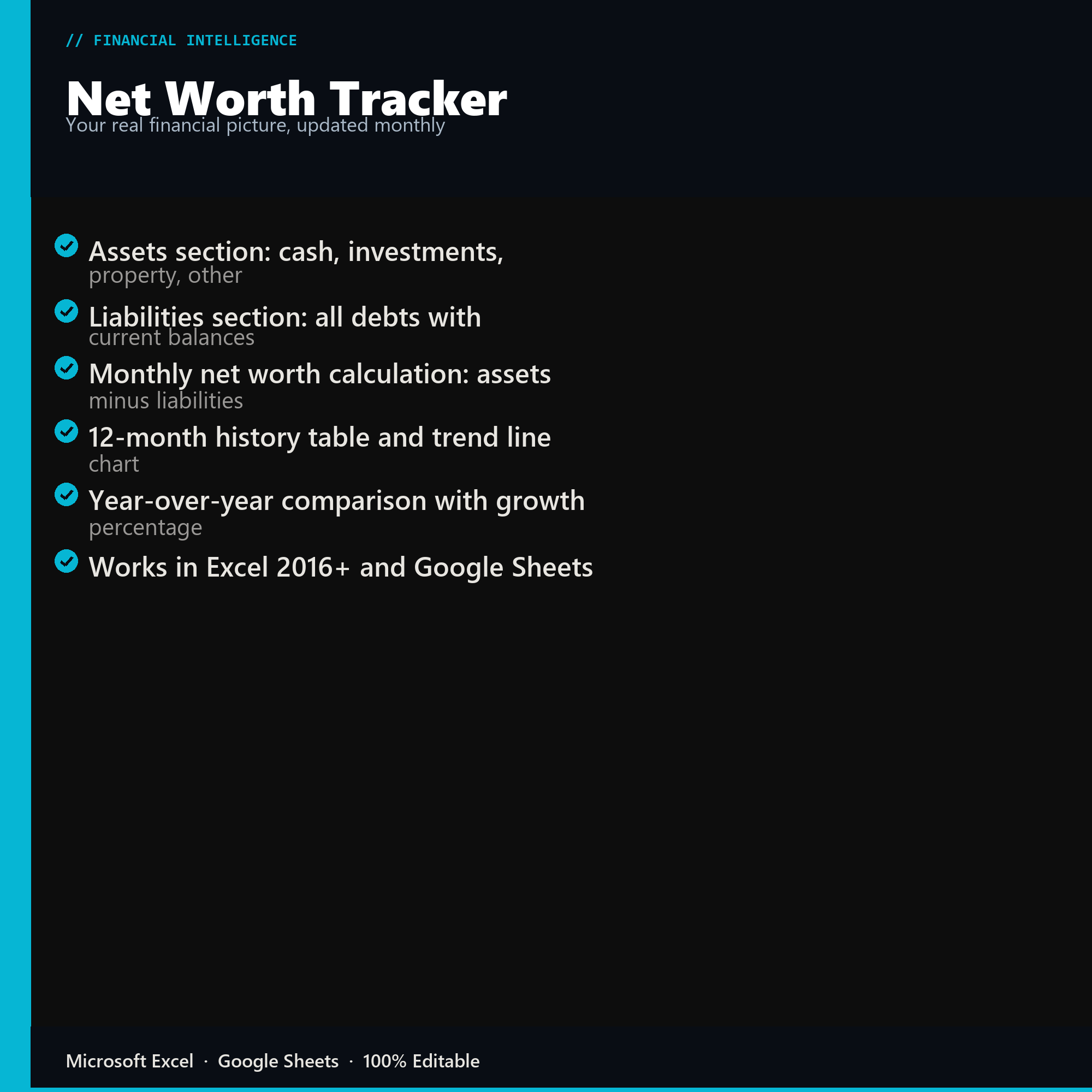 Net Worth Tracker features overview